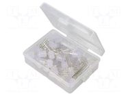 Diode: LED-kit; THT; 8mm; 50pcs; red/green; 3÷15VDC; plastic box OPTOSUPPLY