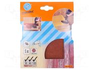 Sanding plate; Ø125mm; 5pcs. PG PROFESSIONAL