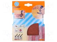 Sanding plate; Ø125mm; 5pcs. PG PROFESSIONAL