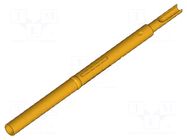 Test probe socket; Contact plating: gold-plated; KS-100; L: 30mm INGUN