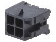 Connector: wire-board; socket; male; PIN: 4; Micro-Fit 3.0; 3mm; 2x2 MOLEX