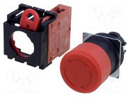 Switch: emergency stop; 22mm; Stabl.pos: 1; NC; red; 3A/230VAC; IP65 OMRON