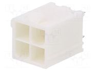Connector: wire-board; socket; male; PIN: 4; Mini-Fit Jr; straight MOLEX