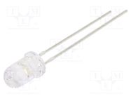 LED; 5mm; white cold; 5800mcd; 30°; Front: convex; 3÷15V; -30÷85°C OPTOSUPPLY