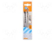 Drill bit; for metal; Ø: 6.5mm; high speed steel; blister PG PROFESSIONAL