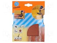 Sanding plate; Granularity: 80; Ø125mm; 5pcs. PG PROFESSIONAL