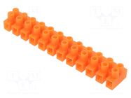 Connector: terminal block; 230V; screw terminal; orange; 4mm2 PLASTROL