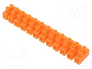 Connector: terminal block; 230V; screw terminal; orange; 6mm2 PLASTROL