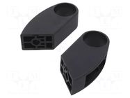 Holder; aluminium,technopolymer PA; graphite; L: 524mm; M.1053-P ELESA+GANTER