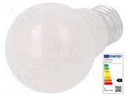 LED lamp; neutral white; E27; 230VAC; 470lm; P: 5.5W; 4000K 