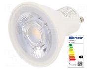 LED lamp; warm white; GU10; 230VAC; 350lm; P: 5W; 36°; 2700K ams OSRAM