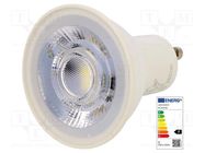 LED lamp; cool white; GU10; 230VAC; 350lm; P: 5W; 36°; 6500K ams OSRAM
