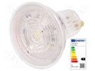 LED lamp; cool white; GU10; 230VAC; 350lm; P: 4.8W; 36°; 6500K ams OSRAM