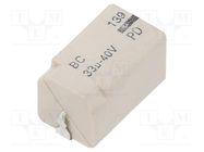 Capacitor: electrolytic; SMD; 33uF; 40VDC; 7.6x14.3x8.2mm; ±20% VISHAY