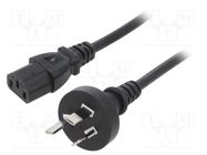 Cable; 3x0.75mm2; AS/NZS 3112 (I) plug,IEC C13 female; PVC; 1.8m LIAN DUNG
