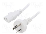 Cable; 3x0.75mm2; AS/NZS 3112 (I) plug,IEC C13 female; PVC; 1.8m LIAN DUNG