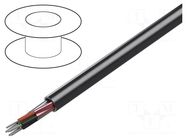 Wire; 3x2x24AWG; RS232,RS422; stranded; Cu; Insulation: PVC; chrome BELDEN