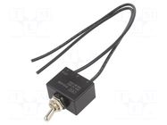 Switch: toggle; Pos: 2; SPST; ON-OFF; 25A/12VDC; Leads: cables; 50mΩ SWITCH COMPONENTS