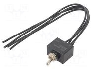 Switch: toggle; Pos: 2; DPST; ON-OFF; 25A/12VDC; Leads: cables; 50mΩ SWITCH COMPONENTS