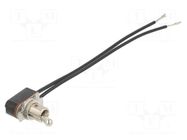 Switch: toggle; Pos: 2; SPST; ON-OFF; 6A/12VDC; Leads: cables; TC/TC SWITCH COMPONENTS