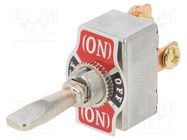 Switch: toggle; Pos: 3; SPDT; (ON)-OFF-(ON); 50A/12VDC; Leads: screw SWITCH COMPONENTS