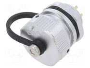 Connector: circular; socket; female; PIN: 4; IP67; WY16; 15A; 500V WEIPU