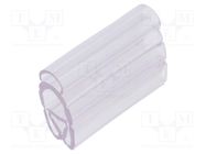 Markers; 4÷10mm; PVC; transparent; -30÷60°C; PT+20; UL94V-0; W: 6mm PARTEX