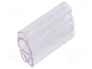 Markers; 4÷10mm; PVC; transparent; -30÷60°C; PT+20; UL94V-0; W: 6mm PARTEX