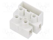 Terminal block; screw terminal; 2.5mm2; 450V; ways: 2; terminals: 4 BM GROUP