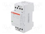 Contactor: 4-pole installation; 25A; 24VAC,24VDC; NC x2 + NO x2 ABB