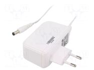 Power supply: switching; mains,plug-in; 24VDC; 1.5A; 36W; 87.4% POS