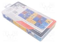 Kit: connectors; crimped; for cable; insulated; 360pcs. YATO