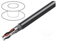 Wire; 2x2x28AWG; stranded; Cu; Insulation: PVC; chrome; RS232,RS422 BELDEN