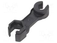 Tool: wrench; for panel mounting; Application: 3pin connectors TECHNO