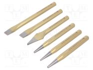 Kit: chisels; 6pcs. RENNSTEIG