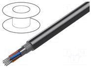 Wire; 7x24AWG; RS232,RS423; stranded; Cu; PVC; chrome; 30m; CPR: Eca BELDEN