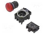 Control lamp; 22mm; Illumin: LED; Ø22mm; IP67; 24VAC; red; 24VDC SIEMENS