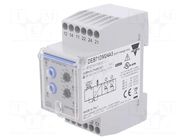 Earth leakage relay; 24÷240VAC; for DIN rail mounting; IP20 CARLO GAVAZZI