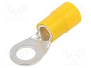 Tip: ring; M10; Ø: 11mm; 25mm2; crimped; for cable; insulated; tinned ERKO