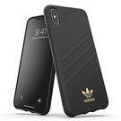 Adidas OR Moulded Case PU iPhone XS Max czarny/black 34998, Adidas