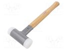 Hammer; 355mm; W: 115mm; 715g; 40mm; round; wood (hickory) HALDER