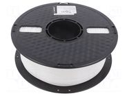 Filament: PET-G; 1.75mm; white; 220÷260°C; 1kg GEMBIRD