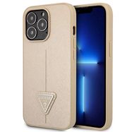 Guess GUHCP13LPSATLE iPhone 13 Pro / 13 6,1 &quot;beige / beige hardcase SaffianoTriangle Logo, Guess