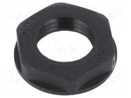Nut; PG7; polyamide; black; Thread: PG; -20÷90°C BM GROUP