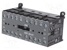 Contactor: 3-pole reversing; NO x3; Auxiliary contacts: NC; 20A ABB