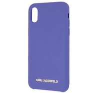 Karl Lagerfeld Silicone iPhone X/Xs Case - Purple, Karl Lagerfeld