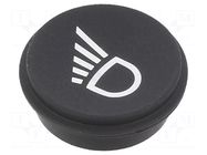 Button; round; Ø21mm; black; 09 EAO