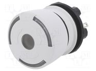 Switch: emergency stop; 22mm; Stabl.pos: 2; NC x2; light grey; LED EAO