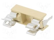 Fuse holder; THT; 5x20mm; -30÷85°C; 6.3A; thermoplastic; yellow ESKA