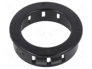 Grommet; Ømount.hole: 34.9mm; Øhole: 25.4mm; black; UL94V-2 KEYSTONE